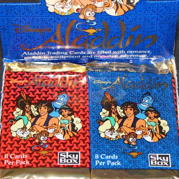 Disney Snow White & Aladdin Collector Cards | Sealed SkyBox Vintage 1990's Cards - Picture 4 of 4